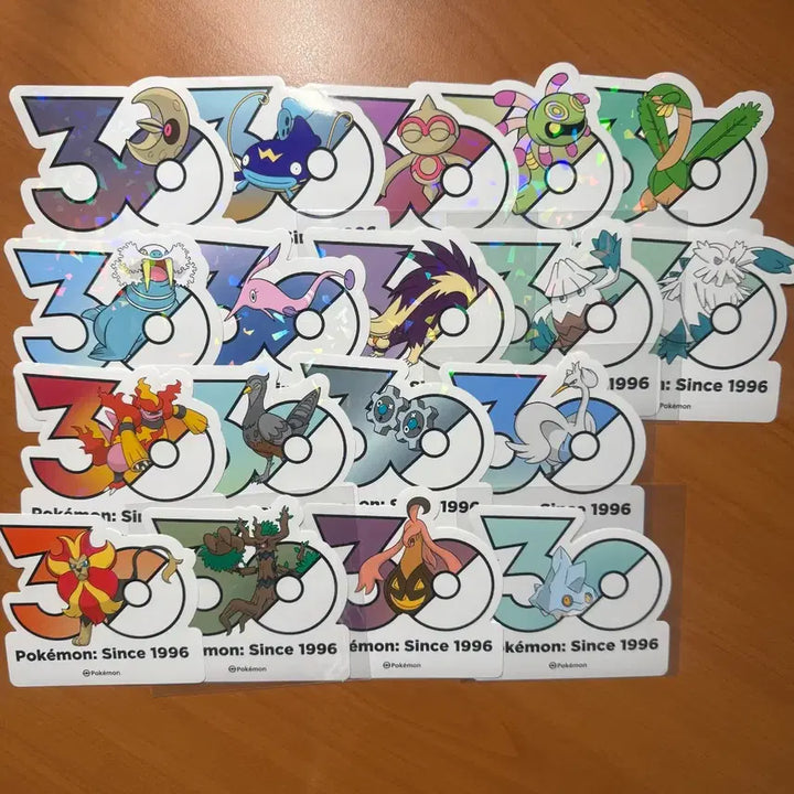 [BUNJANG] Pokemon 30th Anniversary Stickers / 포켓몬 30주년 스티커 1200