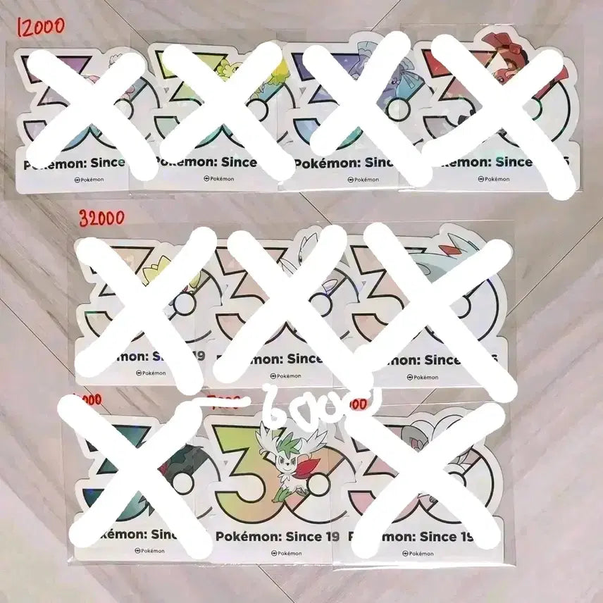 [BUNJANG] Pokemon 30th Anniversary Stickers / 포켓몬 30주년 스티커