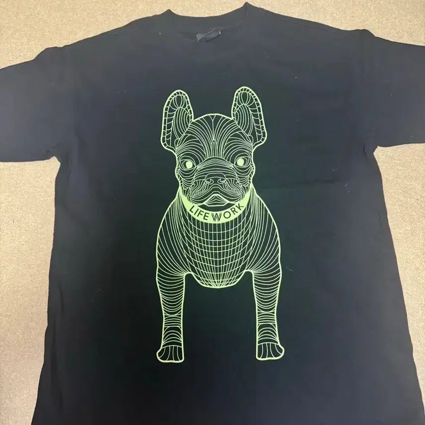 [BUNJANG] Life Work Graphic T-Shirt / 라이프 워크 반팔 티셔츠