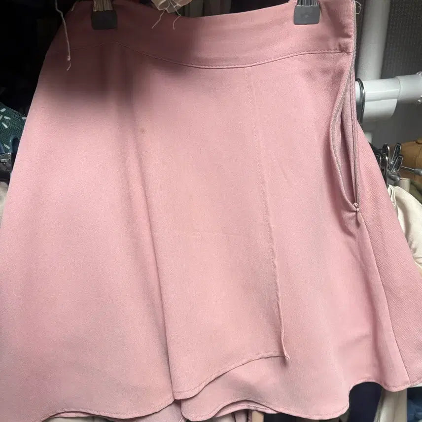 [BUNJANG] Pink A-Line Mini Skirt / 핑크 A라인 스커트