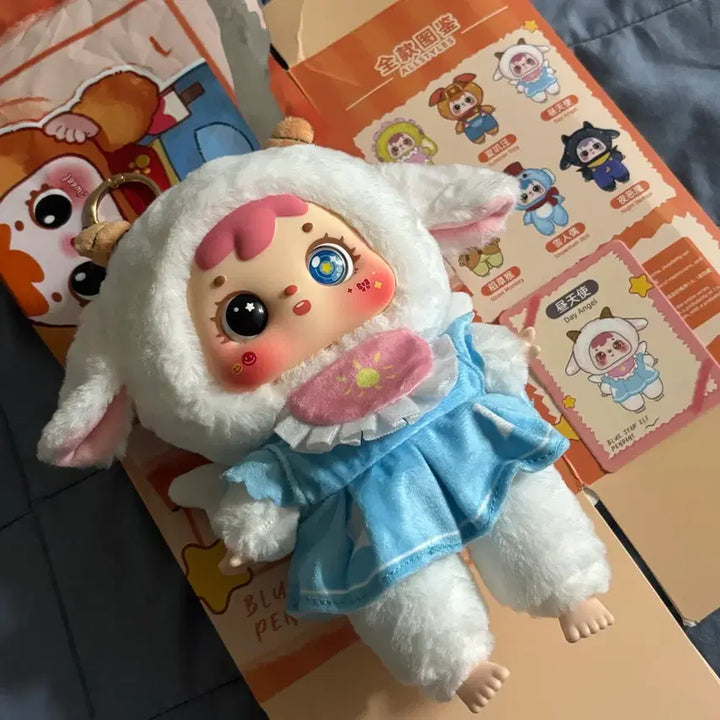 [BUNJANG] Samuel Blue Star Elf Day Angel Two-Tone Eyes Doll Keychain / [사무엘] 블루스타 투눈 인형 키링 베이비쓰리 베쓰