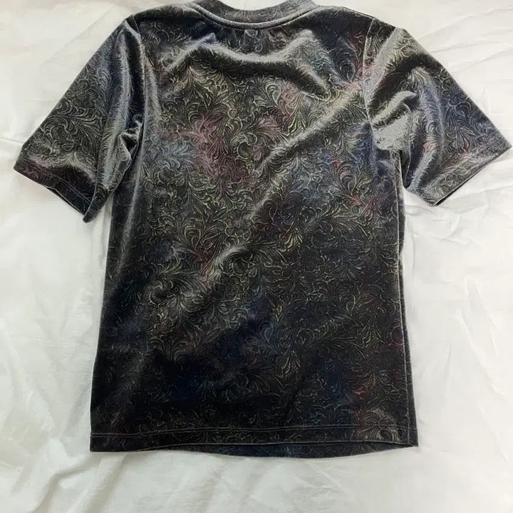 [BUNJANG] Teak Velvet Short Sleeve T-Shirt / 티크 Teak 벨벳 반팔티셔츠