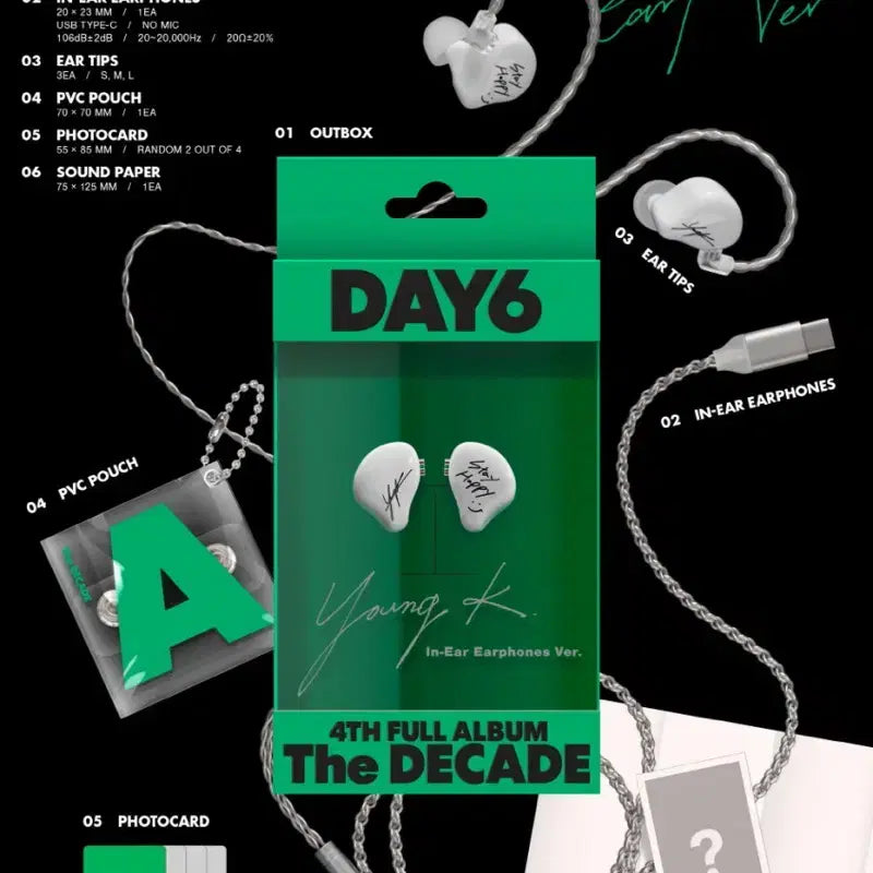 [BUNJANG] DAY6 The Decade In-Ear Band Young K / 데이식스 더데케이드 인이어반 영케이
