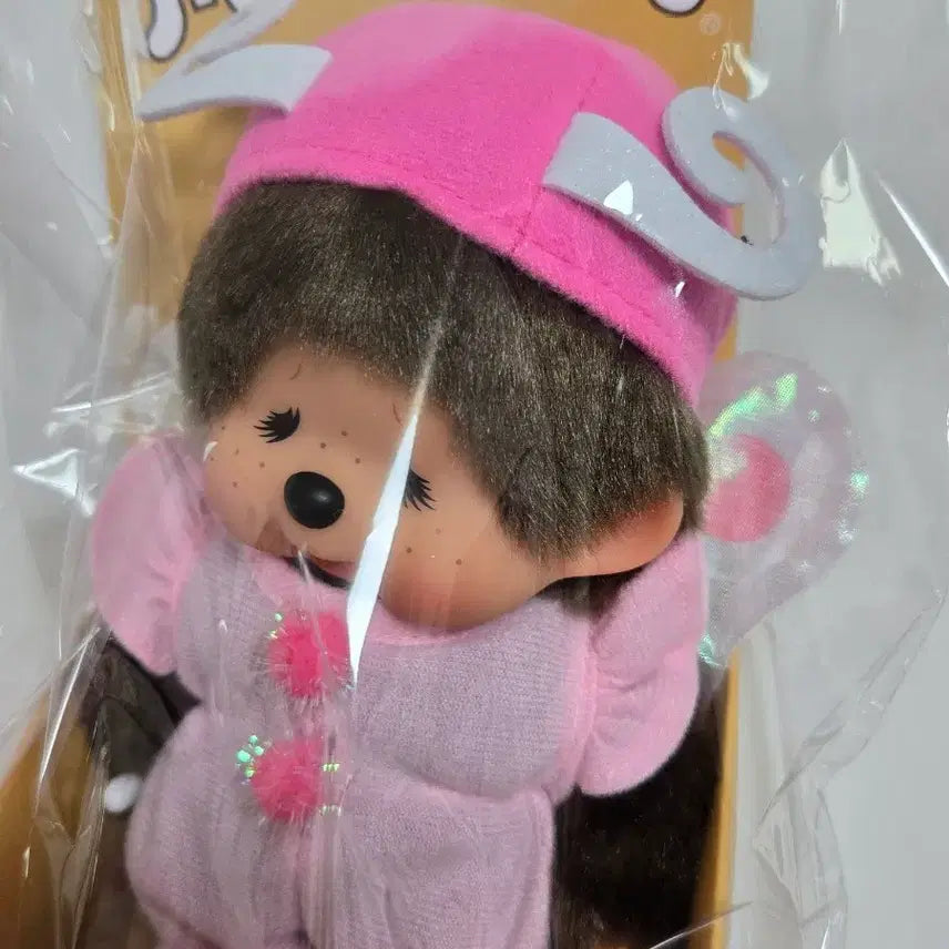 [BUNJANG] Monchhichi Doll (Pink Outfit) / 몬치치판매해요