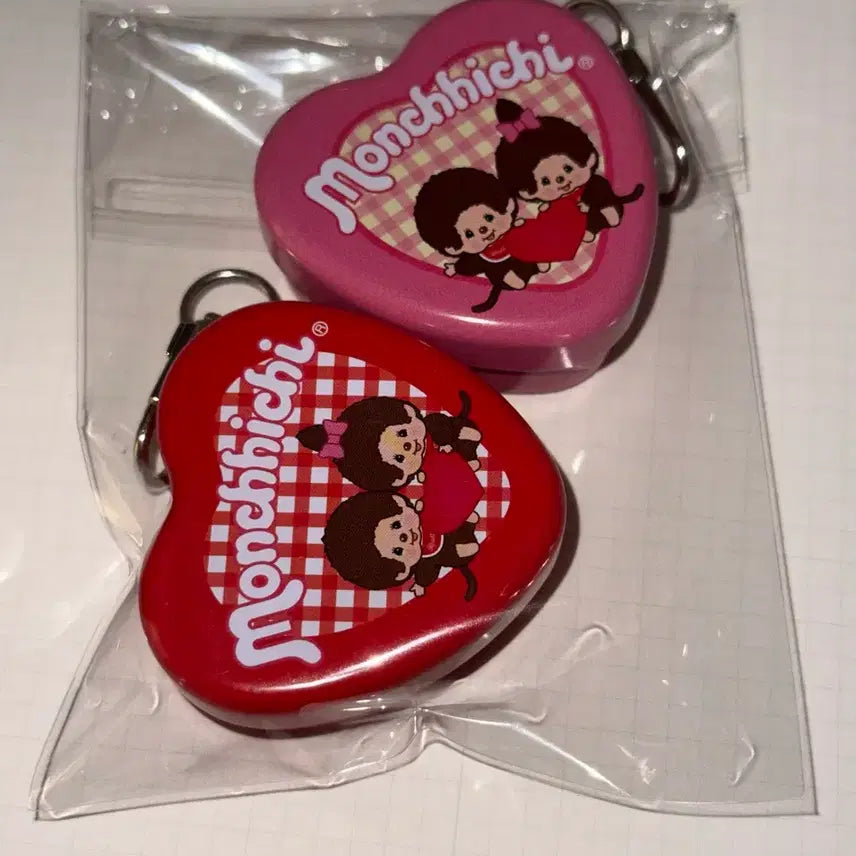 [BUNJANG] Monchhichi Heart Chocolate Tin Case Bundle Set / gs25 몬치치 하트 초코틴