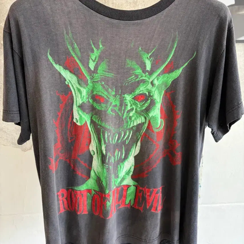 [BUNJANG] 80s Slayer World Tour T-Shirt / 80s Slayer World tour 티셔츠