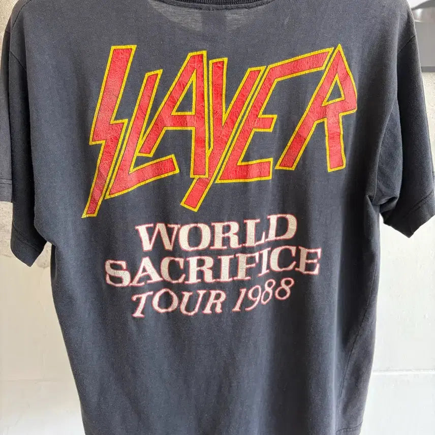 [BUNJANG] 80s Slayer World Tour T-Shirt / 80s Slayer World tour 티셔츠