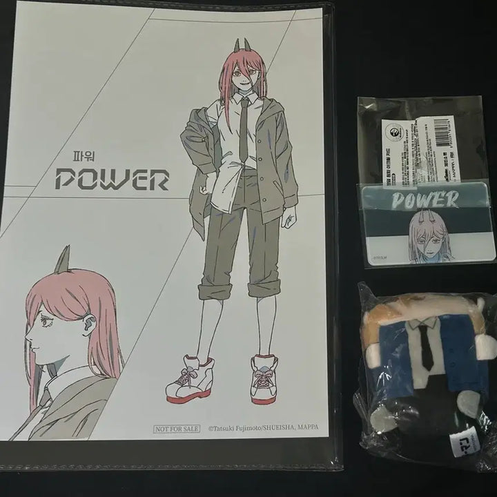 [BUNJANG] Chainsaw Man Power Mocchi Kororing Plush, Acrylic Card, Poster Bundle Set / 체인소맨 AK플라자 팝업 파워 모찌코로링 누이 아크릴카드 포스터 일괄