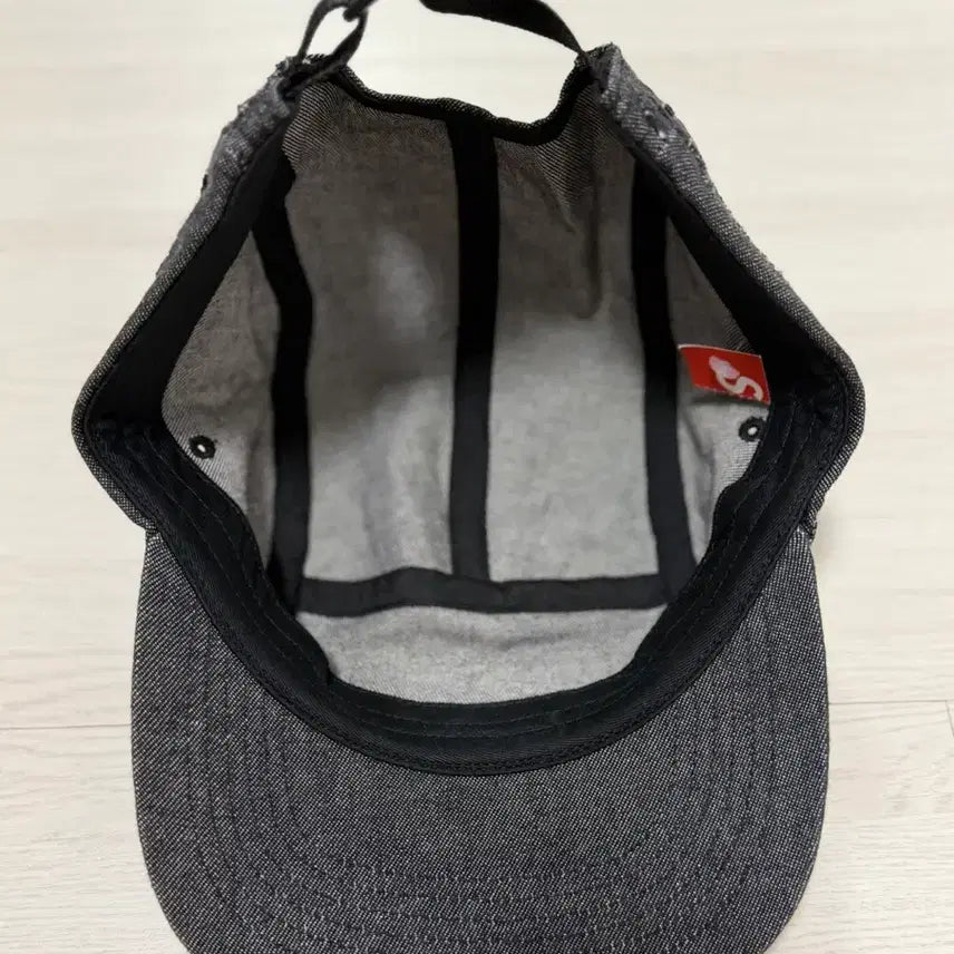 [BUNJANG] Supreme Raised Denim Camp Cap Black / 슈프림 모자