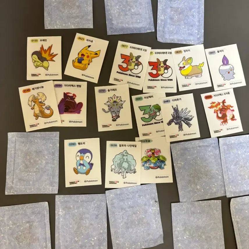 [BUNJANG] Pokemon Bread 30th Anniversary Stickers / 포켓몬빵 30주년 띠부씰 팔아요
