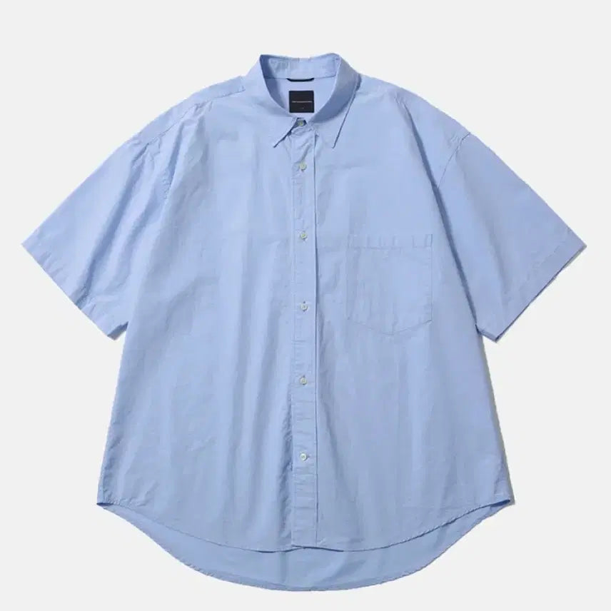 [BUNJANG] Moif Uniform Half Shirt Sky Blue Size 2 / 모이프 유니폼 하프 셔츠 스카이 블루 2사이즈