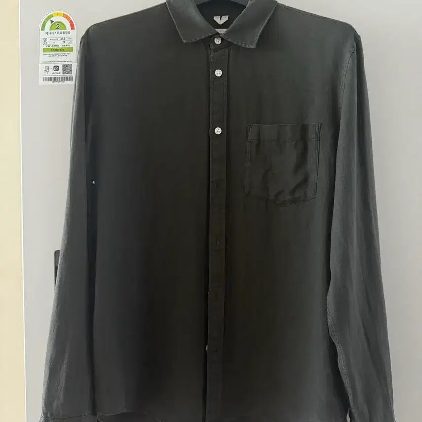 [SOLD OUT] 아르켓 레귤러 린넨100% 셔츠 딥그린 48 (175/96)