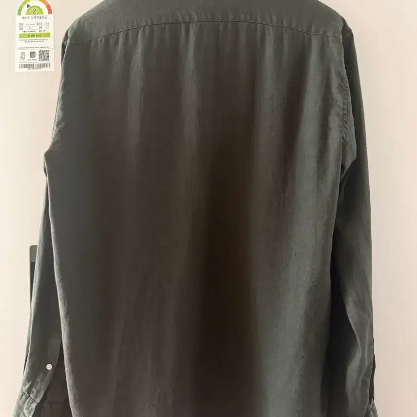 [SOLD OUT] 아르켓 레귤러 린넨100% 셔츠 딥그린 48 (175/96)