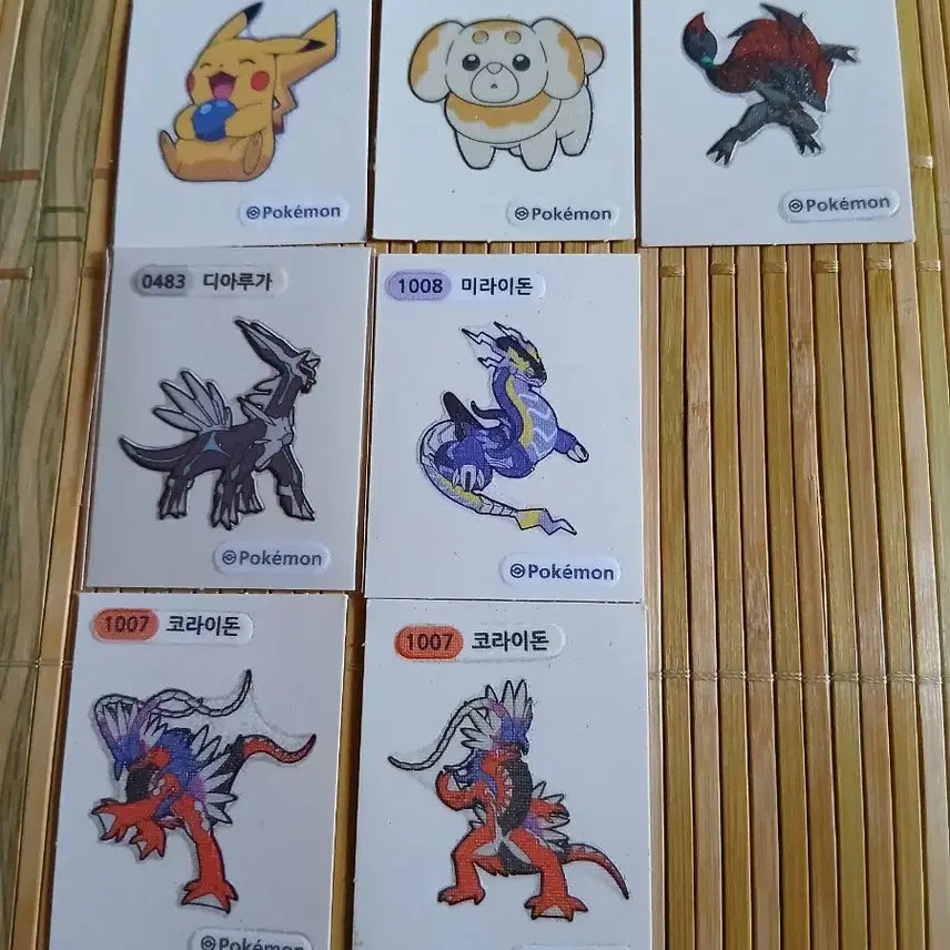 [BUNJANG] Pokemon Stickers Single Item Purchase / 포켓몬띠부씰 1개 선택