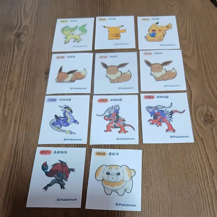 [BUNJANG] Pokemon Stickers Single Item Purchase / 포켓몬띠부씰 1개 선택