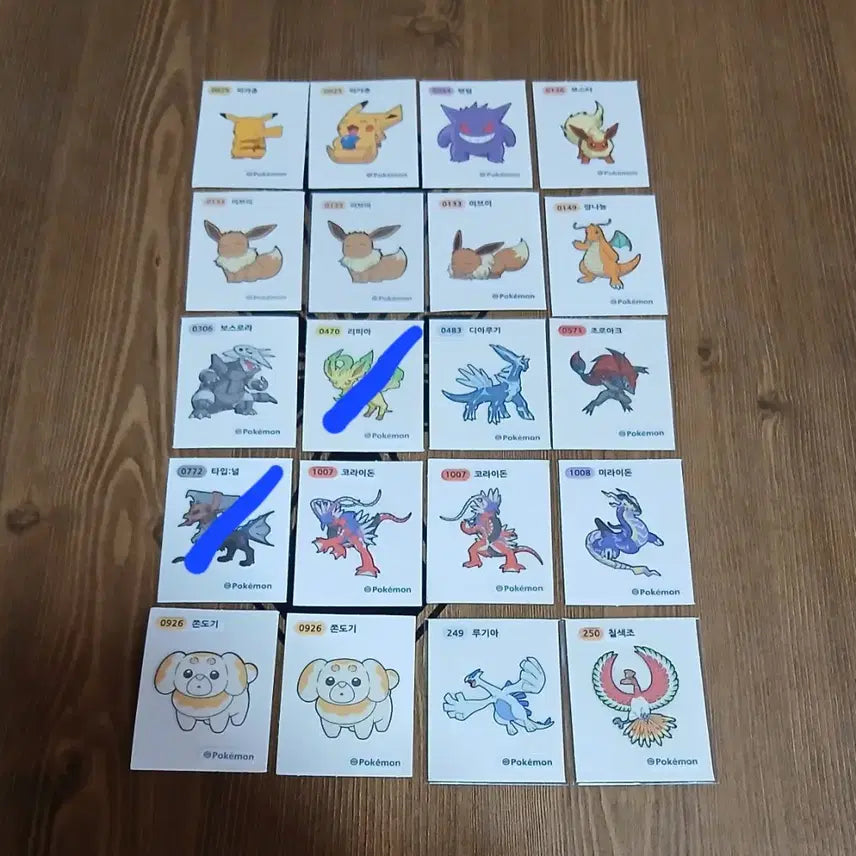 [BUNJANG] Pokemon Stickers Single Item Purchase / 포켓몬띠부씰 1개 선택