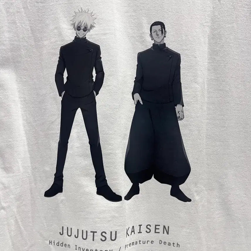 [BUNJANG] Jujutsu Kaisen Pop-up Gojo &amp; Geto Silhouette T-Shirt / 미개봉)주술회전 팝업 회옥옥절 고죠 게토 반팔 티셔츠
