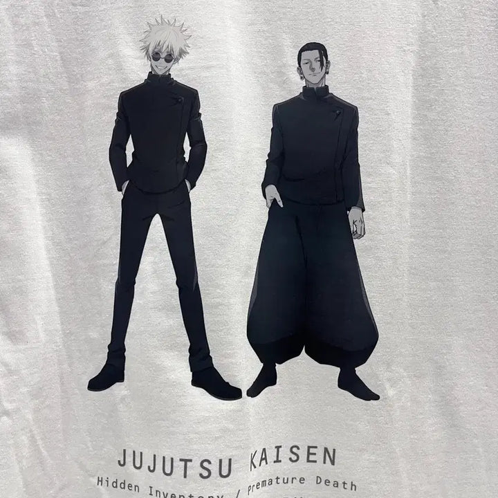 [BUNJANG] Jujutsu Kaisen Pop-up Gojo &amp; Geto Silhouette T-Shirt / 미개봉)주술회전 팝업 회옥옥절 고죠 게토 반팔 티셔츠