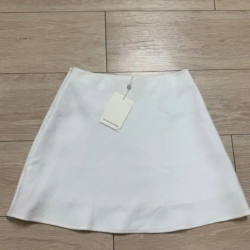 [BUNJANG] For You On Lena Jacquard Mini Skirt White S / 포유온 레나 자카드 미니스커트 화이트 S