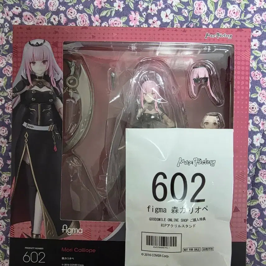 [BUNJANG] figma Mori Calliope Hololive Figure (Good Smile Online Shop Exclusive) / figma 602 홀로라이브 모리 칼리오페 피규어 특전포함