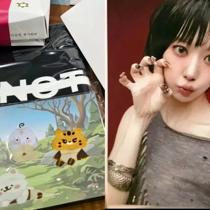 [BUNJANG] Le Sserafim Sakura Studio Photocard / 르세라핌 붐팔라 사쿠라 공방포카 슬로건 스티커 양도