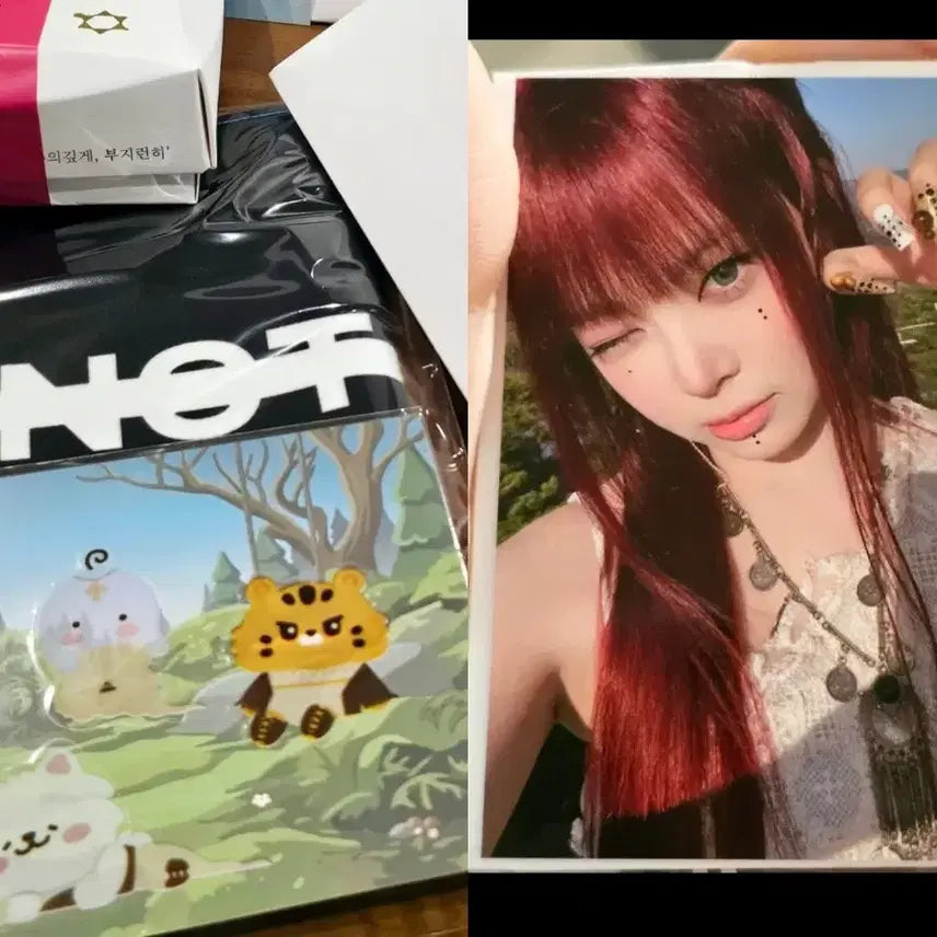 [BUNJANG] LE SSERAFIM Hong Eunchae Pureflow Photocard Slogan Sticker Set / 르세라핌 LESSERAFIM PUREFLOW 공방포카슬로건스티거 홍은채