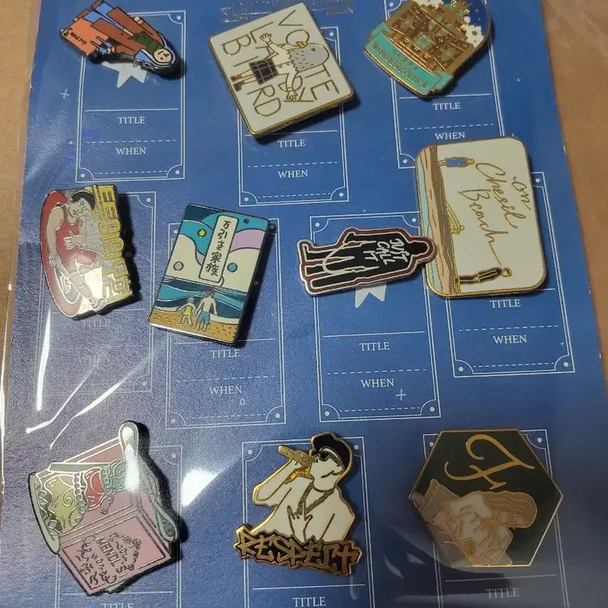 [BUNJANG] Artist Badge Collection (2017-2025) - 92 Types / 2017년~2025년 아티스트 뱃지 92종 영화 굿즈