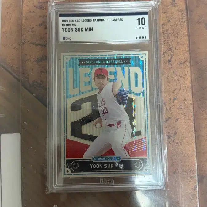 [BUNJANG] Yoon Suk-min Legend National Team Card GEM MT 10 / 윤석민 레전드 국대 카드 GEM MT 10