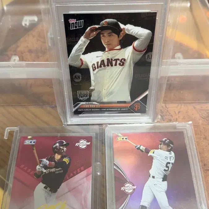 [BUNJANG] Lee Jung Hoo 2023 Topps Now PSA 10 Graded Card &amp; Kiwoom Era Cards Bundle / 이정후 스포츠카드 3장 랏
