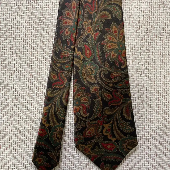 [BUNJANG] Saint Laurent Paisley Necktie / 생로랑 페이즐리 넥타이