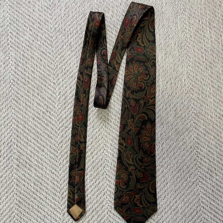 [BUNJANG] Saint Laurent Paisley Necktie / 생로랑 페이즐리 넥타이