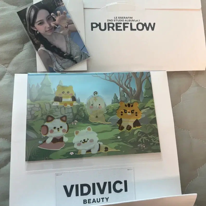 [BUNJANG] LE SSERAFIM Pureflow 1st Week Broadcast Photocard Gift Set / 르세라핌 PUREFLOW 붐팔라 1주차 역조공 세트