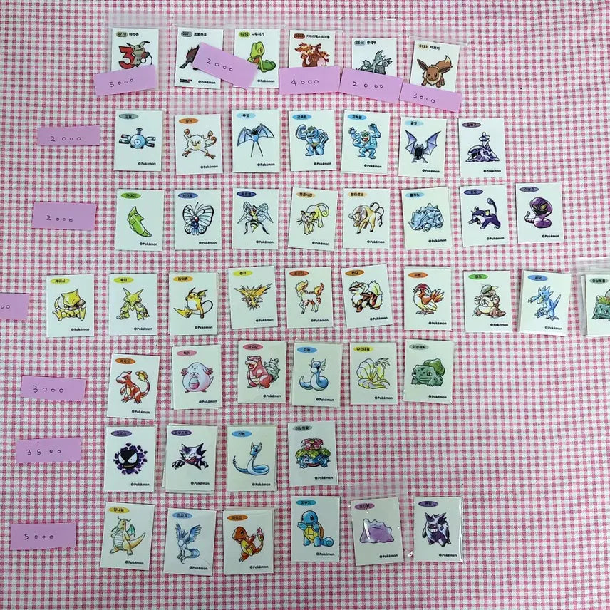 [BUNJANG] 30th Anniversary Pokemon Sticker Collection / (매일업뎃)30주년 포켓몬 띠부씰 30주년 아트워크 포켓몬 띠부씰