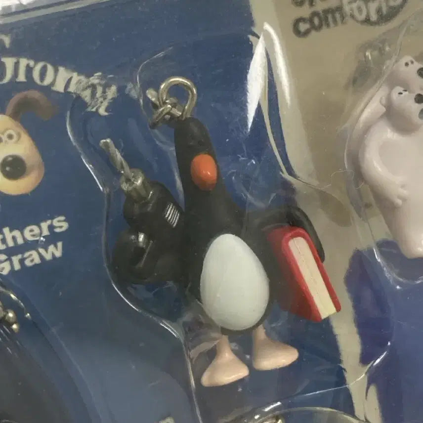 [BUNJANG] Wallace &amp; Gromit McGrew Raincoat Gromit Keyring Set / 월레스와그로밋 맥그로우 우비 그로밋 키링 세트