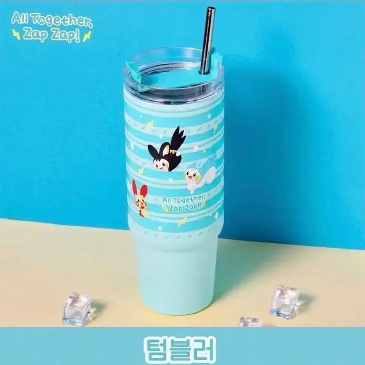 [BUNJANG] Pokemon Ditto Playground Pachirisu Tumbler (Sealed) / 포켓몬 메타몽 놀이터 zap zap 파치리스 텀블러 미개봉