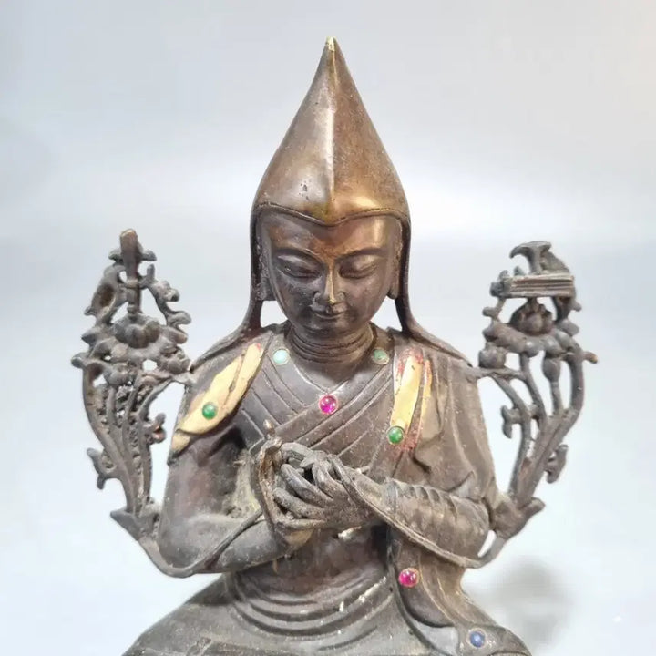 [BUNJANG] Tibetan Bronze Seated Buddha Statue / 동불상 동상 좌상 장식품. 고21