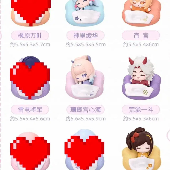 [BUNJANG] Genshin Impact Inazuma Unchimmonggan Q Version Refrigerator Magnets / 원신 이나즈마 운침몽간 Q버전 냉장고 자석 분철