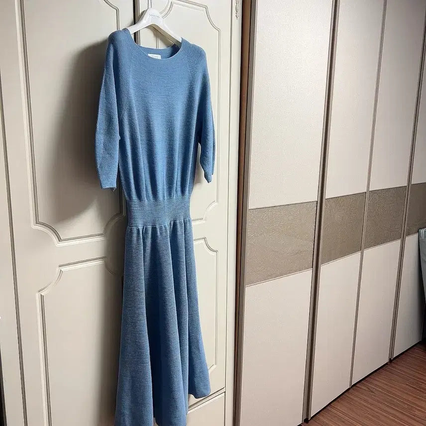 [BUNJANG] TIME Ribbed Knit Midi Dress Size 90 / (정품)타임 원피스 90 사이즈