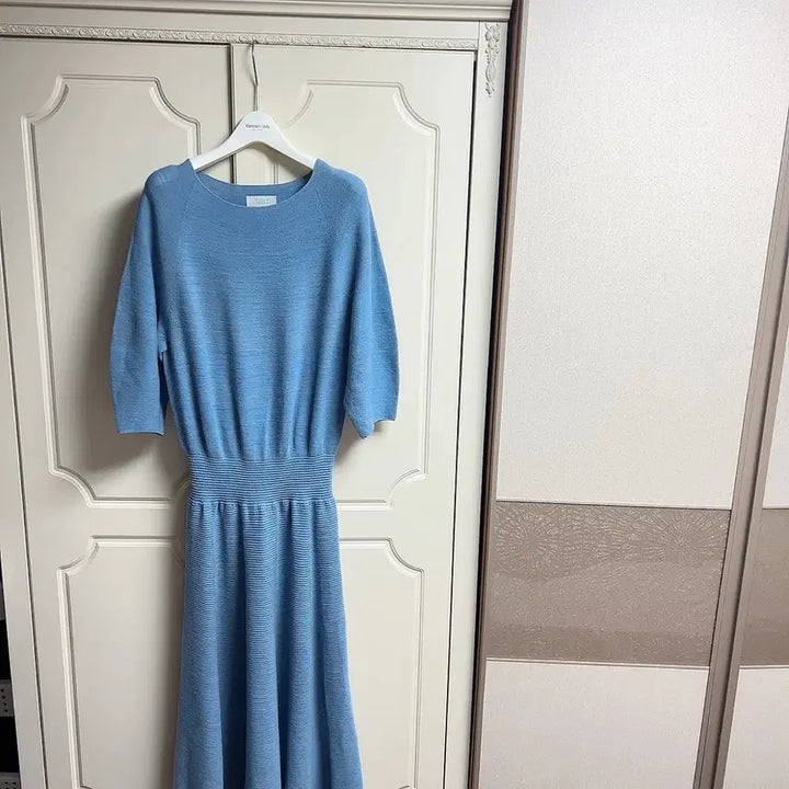 [BUNJANG] TIME Ribbed Knit Midi Dress Size 90 / (정품)타임 원피스 90 사이즈