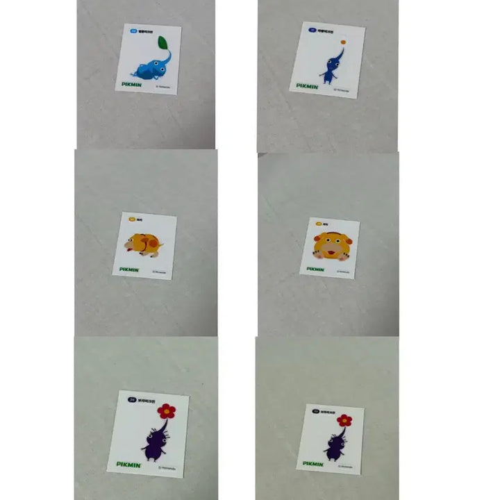 [BUNJANG] Pikmin Sticker Set / 피크민 띠부띠부실 스티커 5종 일괄 판매