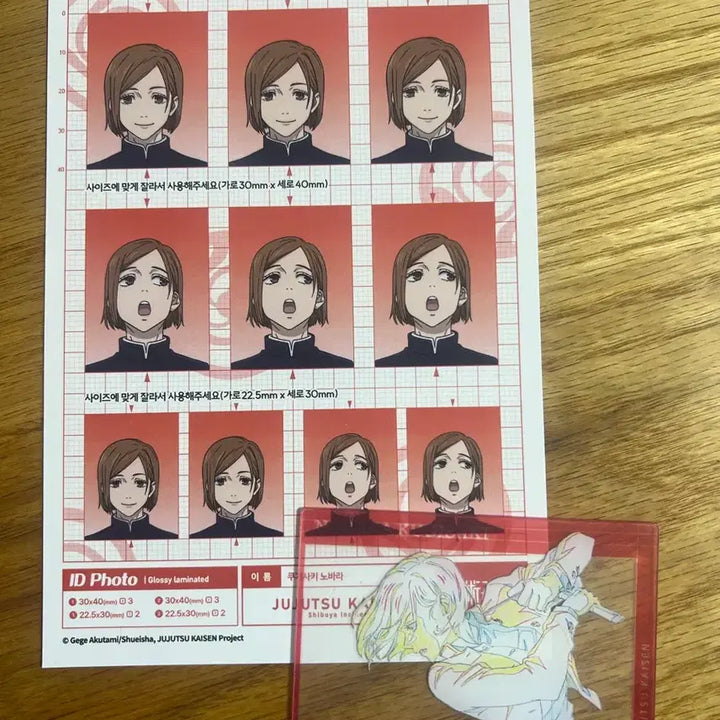 [BUNJANG] Jujutsu Kaisen Pop-up Original Drawing Clear Card Set with POB / 주술회전 팝업 클리어 원화카드 + 특전