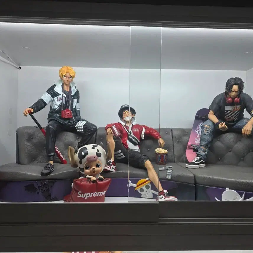 [BUNJANG] One Piece Resin Figure Set - Luffy, Ace, Sabo, Chopper / 원피스 레진 피규어 IZ 루피 에이스 사보 삼형제 쵸파 4종 세트 팜