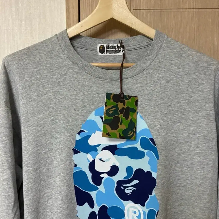 [BUNJANG] A Bathing Ape ABC Camo Long Sleeve T-Shirt Grey/Blue L / [L]베이프 abc카모 롱슬리브 그레이/블루
