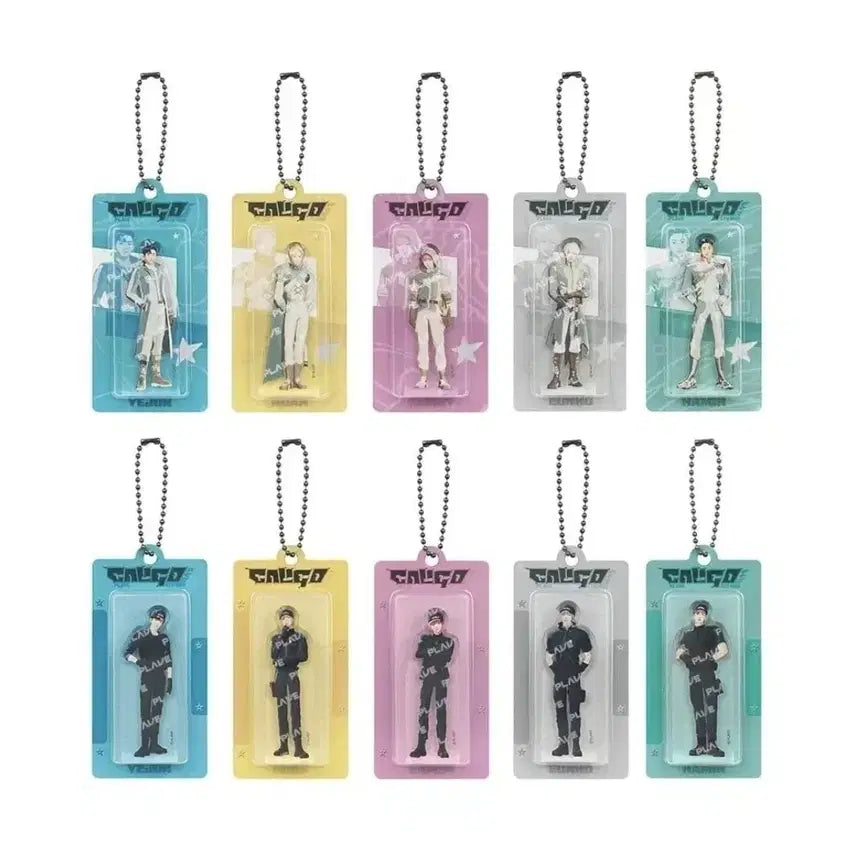 [BUNJANG] P NATION PLAVE Miniature Keychain Set / 플레이브 미니어처 키링 5개 원양