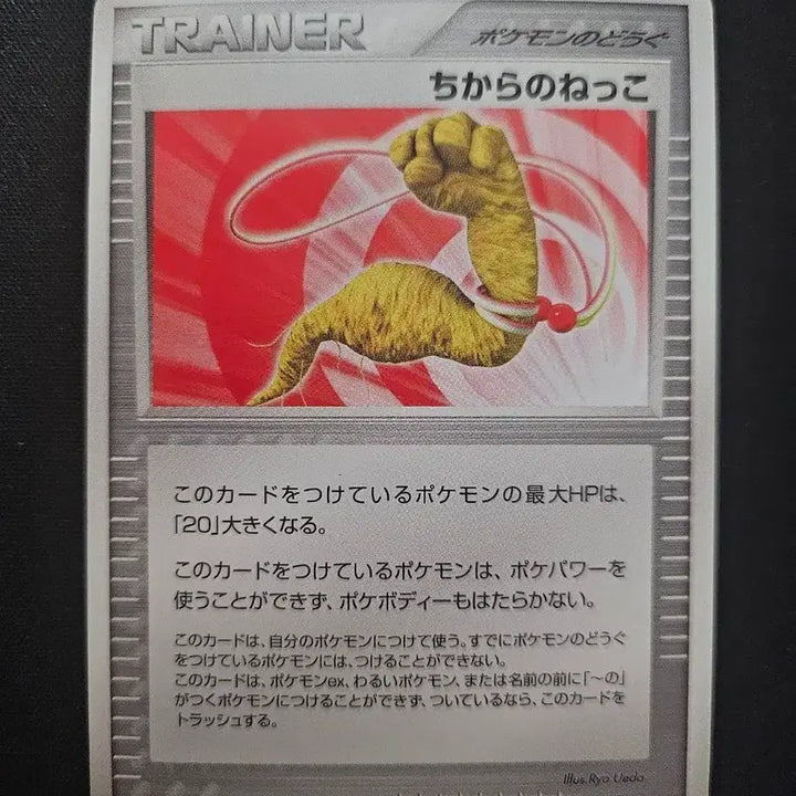 [BUNJANG] 2005 Pokémon Card "Chikara no Nekko" (Root of Power) Trainer Card / 2005년 포켓몬 카드 힘의 뿌리 (치카라노 넷코)