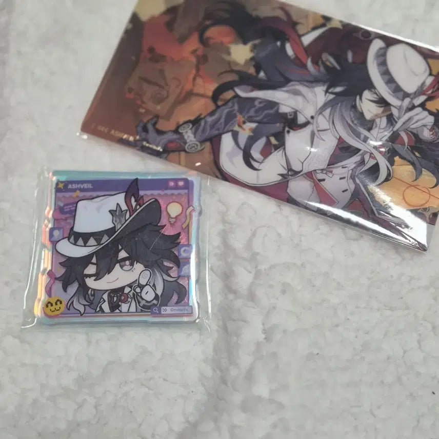 [BUNJANG] Ash Veil Transparent Postcard &amp; Magnet Bundle Set / 애쉬베일 투명엽서 및 마그넷 일괄