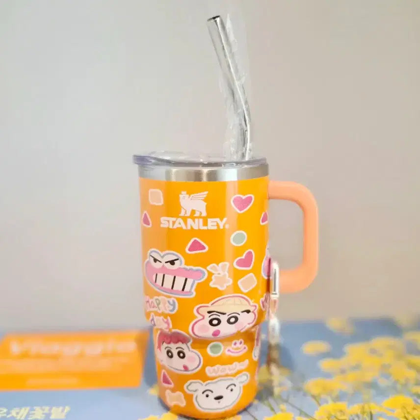 [BUNJANG] Crayon Shin-chan Mini Tumbler with Keychain / 짱구 미니 텀블러 키즈 텀블러 소주잔 키링 새상품