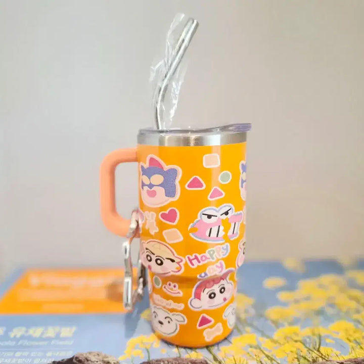 [BUNJANG] Crayon Shin-chan Mini Tumbler with Keychain / 짱구 미니 텀블러 키즈 텀블러 소주잔 키링 새상품