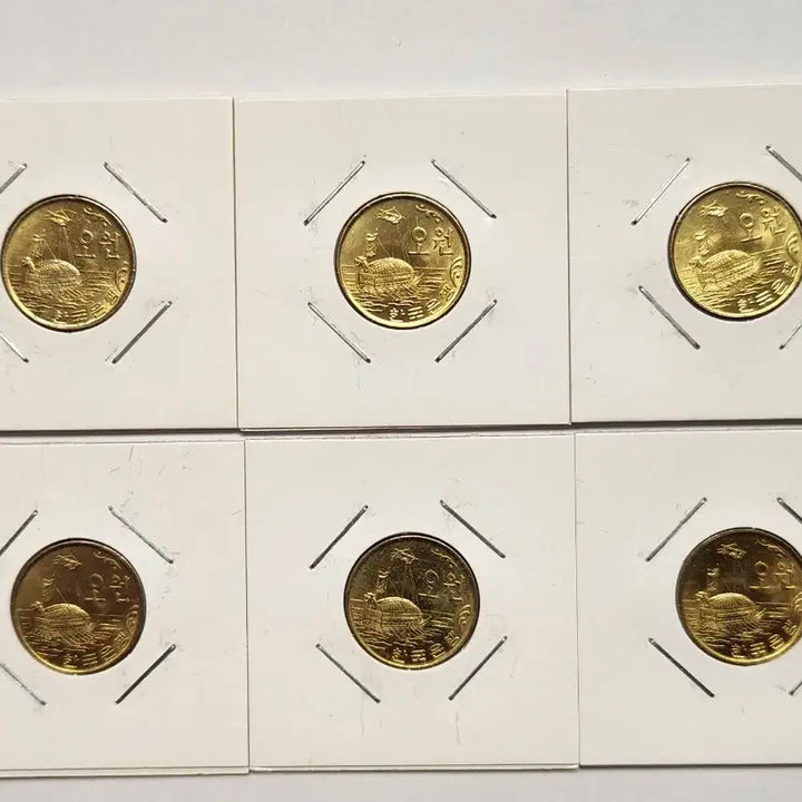 [BUNJANG] 1970 5 Won Coins (6-Piece Set) / 미사용/1970년  5원 6점