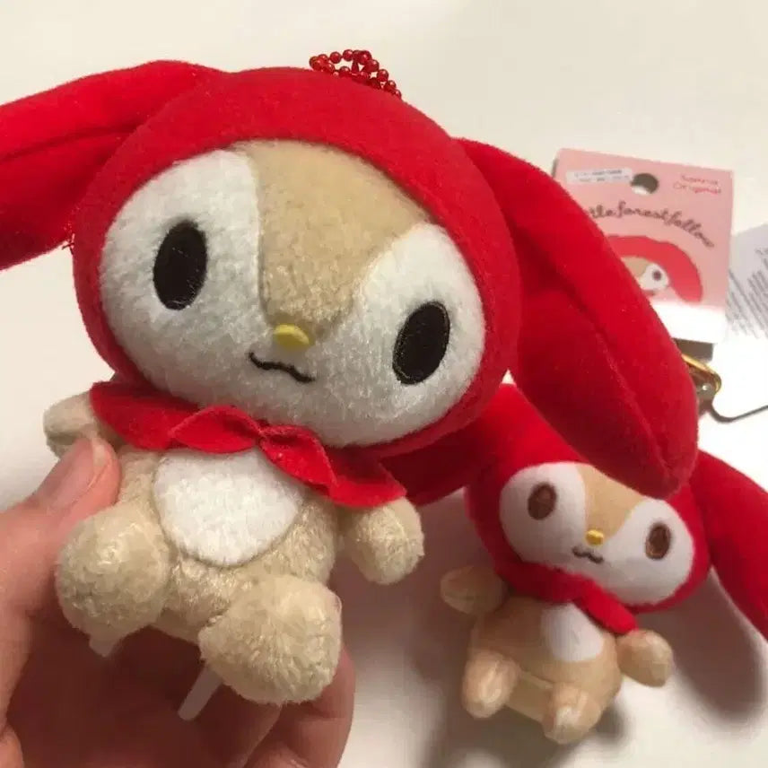 [BUNJANG] Sanrio Little Forest Fellow My Melody Doll Keyring Mascot / 산리오 고전 리틀포레스트펠로 마이멜로디 인형 키링 마스코트